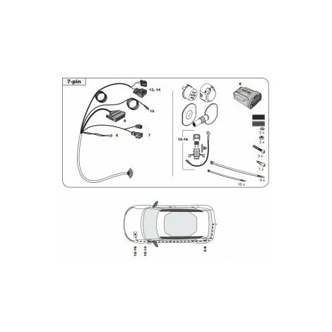 PEUGEOT PSP FAISCEAU SPECIFIQUE 7 BROCHES POUR PEUGEOT 3008 (10/16-) 2 PEUGEOT PSP FAISCEAU SPECIFIQUE 7 BROCHES POUR PEUGEOT 3008 (10/16-) – Image 2