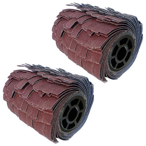 PEUGEOT PSP 2 Brosses Pour Rénovateur à Lanières Abrasives Grain 80 D. 120 Mm L. 100 Mm - Ponçage De Finition 1 PEUGEOT PSP 2 Brosses Pour Rénovateur à Lanières Abrasives Grain 80 D. 120 Mm L. 100 Mm - Ponçage De Finition