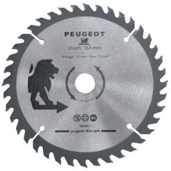 PEUGEOT PSP Lame De Scie Circulaire Carbure D. 165 X Al. 20 M X 40 Dents