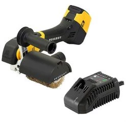 PEUGEOT PSP Rénovateur Sans Fil D. 80 Mm ENERGYBRUSH-18VBL - 5 Ah 18V Avec Chargeur Et Batterie