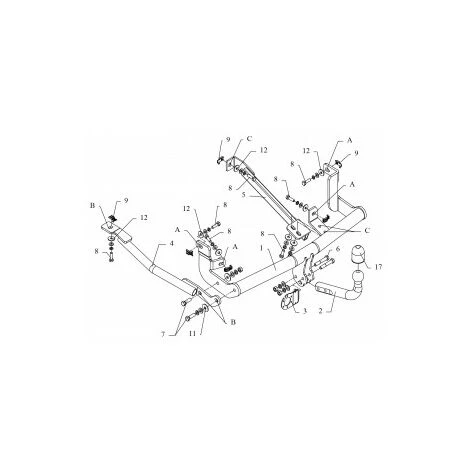 PEUGEOT PSP Attelage Peugeot Expert (01/95-02/07) Col De Cygne + Faisceau Universel 7 Broches 2 PEUGEOT PSP Attelage Peugeot Expert (01/95-02/07) Col De Cygne + Faisceau Universel 7 Broches – Image 2