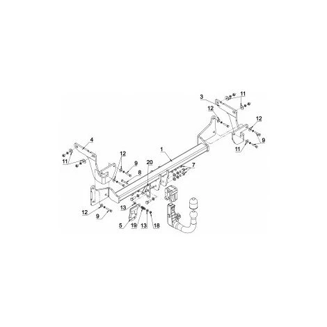 PEUGEOT PSP Attelage Peugeot 308 II Berline (09/13-06/21) RDSOV + Faisceau Universel 7 Broches + Boitier électronique 2 PEUGEOT PSP Attelage Peugeot 308 II Berline (09/13-06/21) RDSOV + Faisceau Universel 7 Broches + Boitier électronique – Image 2