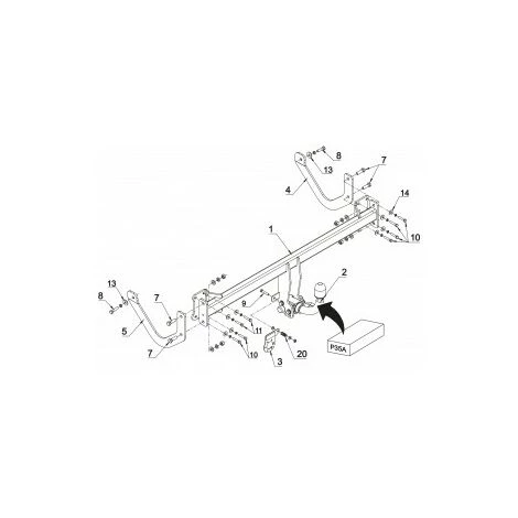 PEUGEOT PSP Attelage Peugeot 407 Berline (07/08-02/11) RDSOH + Faisceau Universel 7 Broches + Boitier électronique 2 PEUGEOT PSP Attelage Peugeot 407 Berline (07/08-02/11) RDSOH + Faisceau Universel 7 Broches + Boitier électronique – Image 2