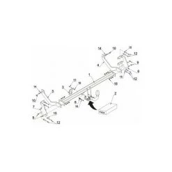 PEUGEOT PSP Attelage Peugeot 508 Berline (06/14-08/18) RDSOH + Faisceau Universel 7 Broches + Boitier électronique
