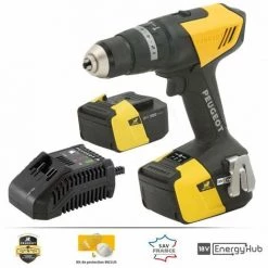 PEUGEOT PSP Peugeot - Perceuse À Percussion À Batterie 18v 2x4ah Li-ion - Energydrill-18vp40n