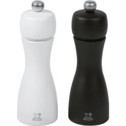 PEUGEOT PSP Peugeot Pfeffer- Und Salzmühle Tahiti Duo Buchenholz 15cm Schwarz/weiß