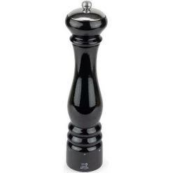 PEUGEOT PSP Moulin à Sel Manuel 30cm Bois à Mouture Réglable - 37512 - Peugeot - Noir Laqué