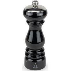 PEUGEOT PSP Moulin à Poivre Manuel 18cm Bois à Mouture Réglable - 37468 - Peugeot - Noir Laqué