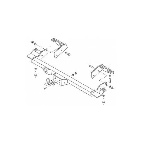 PEUGEOT PSP Attelage Peugeot Boxer Plateau (04/94-05/06) Standard + Faisceau Universel 7 Broches 2 PEUGEOT PSP Attelage Peugeot Boxer Plateau (04/94-05/06) Standard + Faisceau Universel 7 Broches – Image 2
