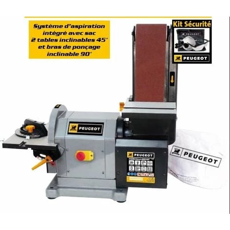PEUGEOT PSP Peugeot - Combiné Ponceur 915x100mm Ø200mm 550W - EnergySand 200ASP 2 PEUGEOT PSP Peugeot - Combiné Ponceur 915x100mm Ø200mm 550W - EnergySand 200ASP – Image 2