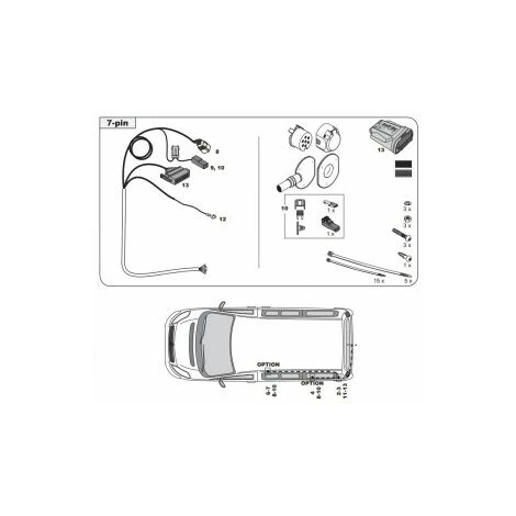 PEUGEOT PSP FAISCEAU SPECIFIQUE 7 BROCHES POUR PEUGEOT TRAVELLER (05/16-) 2 PEUGEOT PSP FAISCEAU SPECIFIQUE 7 BROCHES POUR PEUGEOT TRAVELLER (05/16-) – Image 2