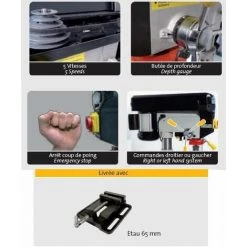 PEUGEOT PSP Peugeot - Perceuse D'établi 13 Mm 5 Vitesses 350W - EnergyDrill-13B -PEUGEOT PSP Soldes 2022 959086 3